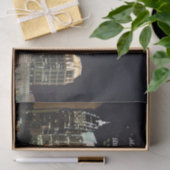 "Vrolijk kerstfeest", Atlanta, Georgia Skyline Tissuepapier (Geschenk)