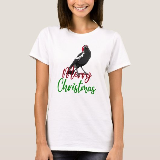 Vrolijk kerstfeest Australisch t-shirt (Voorkant)