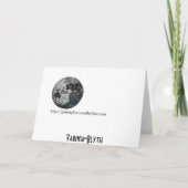 Vrolijk Kerstfeest Baby Border Collie - Santa hat Feestdagen Kaart (Achterkant)