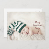 Vrolijk kerstfeest Baby Briefkaart (Voorkant / Achterkant)