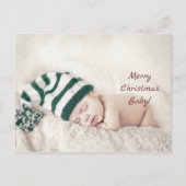 Vrolijk kerstfeest Baby Briefkaart (Voorkant)