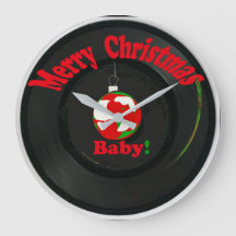 Vrolijk kerstfeest Baby. Clock Record