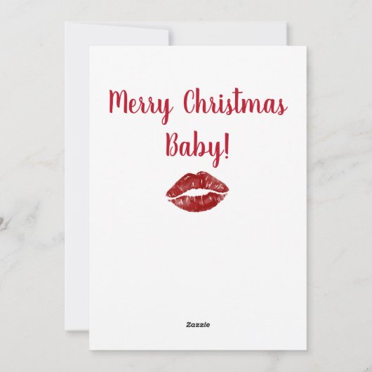 Vrolijk kerstfeest Baby Feestdagenkaart (Achterkant)