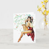 Vrolijk kerstfeest Baby gevouwen vakantiekaart Kaart (Gele Bloem)