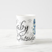 Vrolijk kerstfeest, Baby het is koud buiten Porselein Kop (Voorkant)