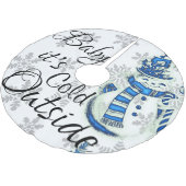 Vrolijk kerstfeest Baby is het koud buiten Snowman Kerstboom Rok (Gekanteld)