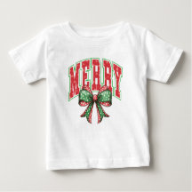 Vrolijk Kerstfeest Baby T-shirts