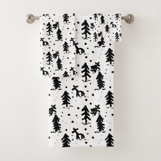 Vrolijk kerstfeest! bad handdoek (Insitu)