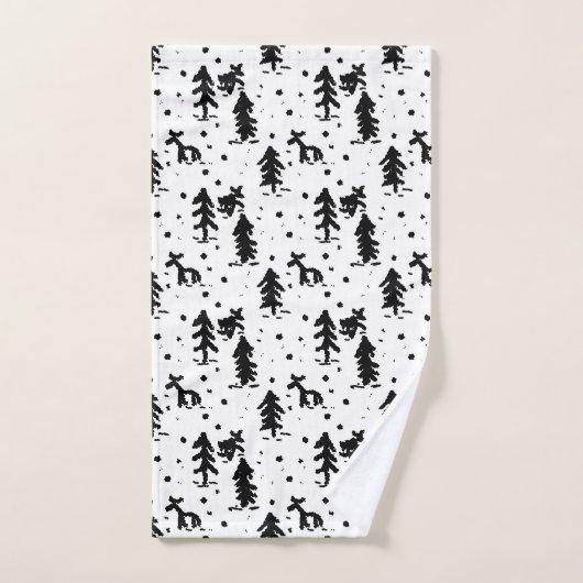 Vrolijk kerstfeest! bad handdoek (Handdoek)