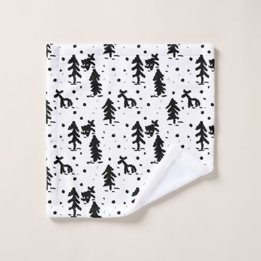 Vrolijk kerstfeest! bad handdoek (Wasdoekje)