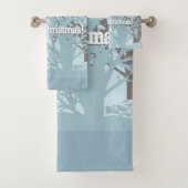 Vrolijk kerstfeest! bad handdoek (Insitu)