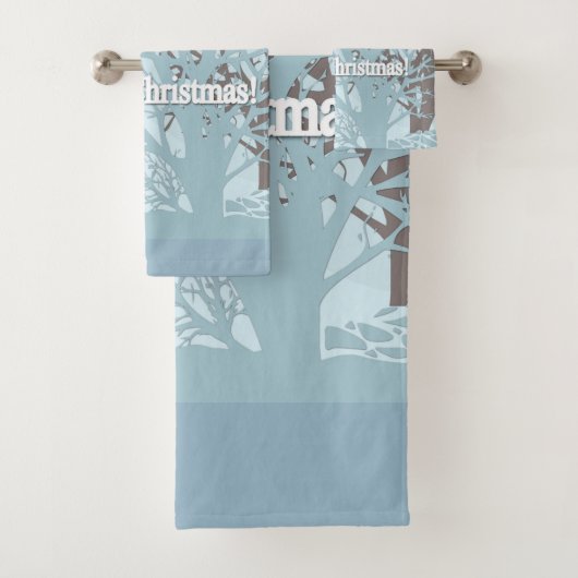 Vrolijk kerstfeest! bad handdoek (Insitu)