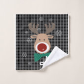 Vrolijk kerstfeest! bad handdoek (Wasdoekje)