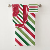 Vrolijk kerstfeest bad handdoek (Insitu)