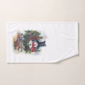 Vrolijk kerstfeest bad handdoek (Handdoek)