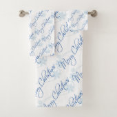 Vrolijk kerstfeest bad handdoek (Insitu)