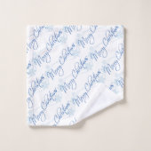 Vrolijk kerstfeest bad handdoek (Wasdoekje)