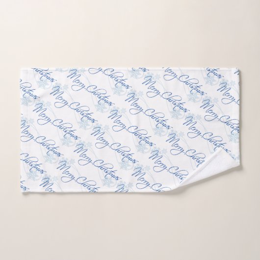 Vrolijk kerstfeest bad handdoek (Handdoek)