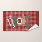 Vrolijk kerstfeest! bad handdoek (Handdoek)
