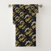 Vrolijk kerstfeest bad handdoek (Insitu)