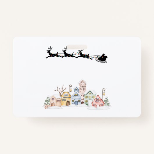 Vrolijk kerstfeest badge (Achterkant)