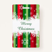 Vrolijk kerstfeest badge (Voorkant)