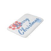 Vrolijk kerstfeest badmat (Gekanteld)