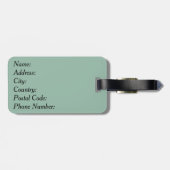 Vrolijk kerstfeest bagagelabel (Achterkant horizontaal)