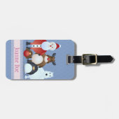 Vrolijk kerstfeest bagagelabel (Voorkant horizontaal)
