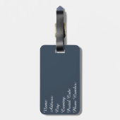 Vrolijk kerstfeest bagagelabel (Achterkant verticaal)