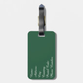 Vrolijk kerstfeest bagagelabel (Achterkant verticaal)