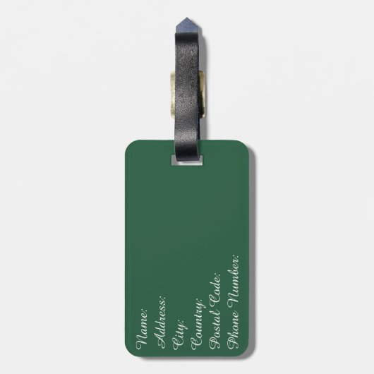 Vrolijk kerstfeest bagagelabel (Achterkant verticaal)