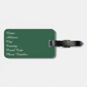 Vrolijk kerstfeest bagagelabel (Achterkant horizontaal)