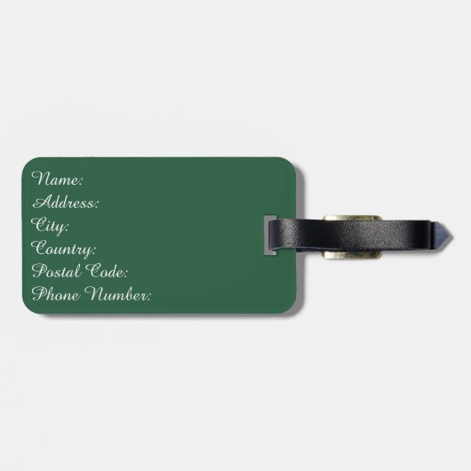 Vrolijk kerstfeest bagagelabel (Achterkant horizontaal)