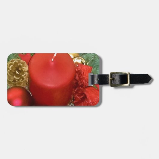 Vrolijk kerstfeest bagagelabel (Voorkant horizontaal)