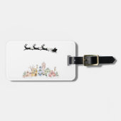 Vrolijk kerstfeest bagagelabel (Voorkant horizontaal)