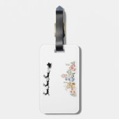 Vrolijk kerstfeest bagagelabel (Achterkant verticaal)