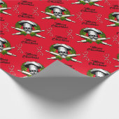 Vrolijk kerstfeest: bakkersschedel cadeaupapier (Hoek)