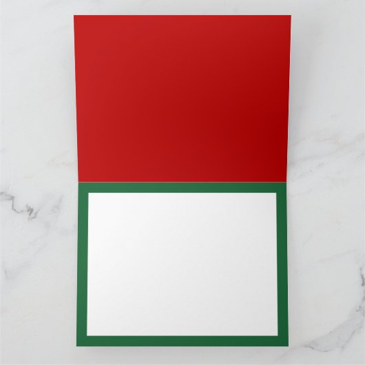 Vrolijk Kerstfeest Banner Rood rendier Kaart (Binnen)