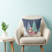 Vrolijk Kerstfeest: Beagle Illustratie Kunst Kussen (Stoel)