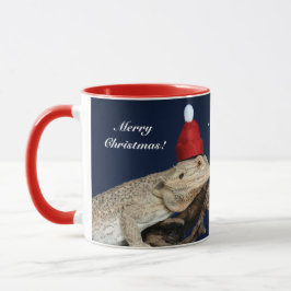 Vrolijk Kerstfeest Bearded Dragon Lizard - Santa H Mok