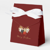 Vrolijk kerstfeest bedankdoosjes (Voorkant Zijde)