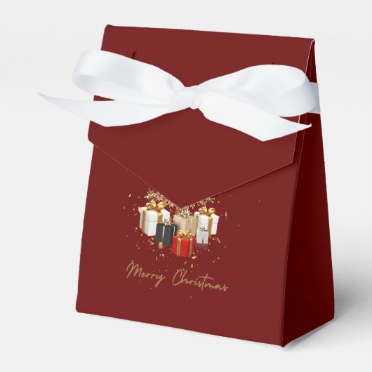 Vrolijk kerstfeest bedankdoosjes (Voorkant Zijde)