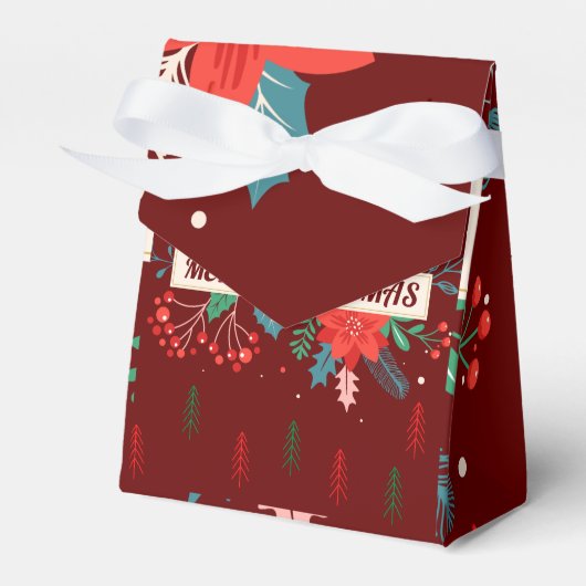 Vrolijk kerstfeest bedankdoosjes (Voorkant Zijde)