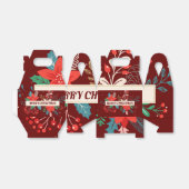 Vrolijk kerstfeest bedankdoosjes (Uitgevouwen)