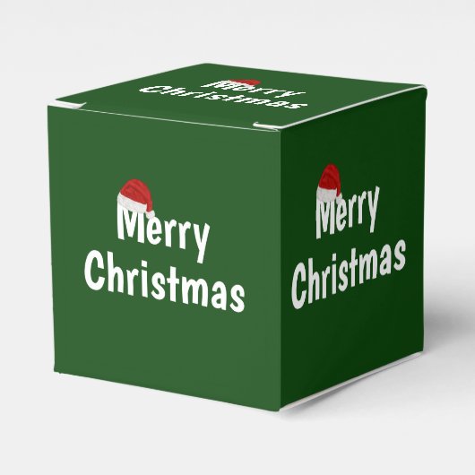 Vrolijk kerstfeest bedankdoosjes (Voorkant Zijde)