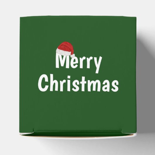 Vrolijk kerstfeest bedankdoosjes (Bovenkant)