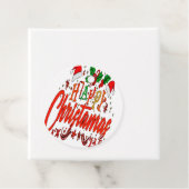 VROLIJK KERSTFEEST BEDANKJES LABELS (In situ)