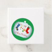 Vrolijk kerstfeest bedankjes labels (In situ)