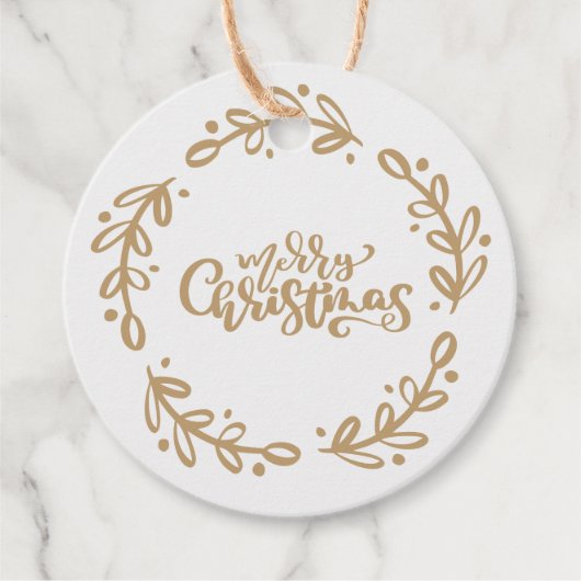 Vrolijk kerstfeest bedankjes labels (Voorkant)